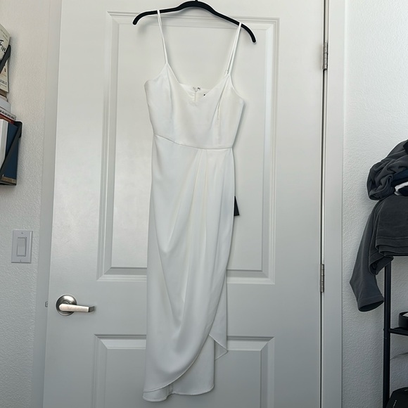 Reinette White Midi Dress Lulu’s - Picture 5 of 11